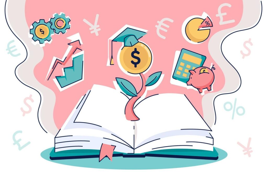 financial-literacy-concept-free-vector